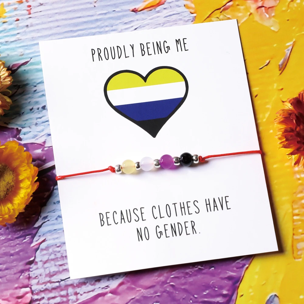 فخر الرغبات سوار أصفر أبيض أرجواني أسود 4 ألوان غير ثنائي سوار غير ثنائي مجوهرات النساء الرجال الحب هو الحب سوار #2