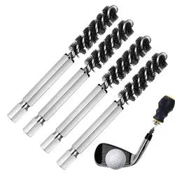 Golf Clubs Kopf Hosel Pinsel Elektrische Bohrer Draht Pinsel Sechseckigen Stange Golf Eisen Kopf Rost Entferner Pinsel Golf Club Reinigung Polnisch