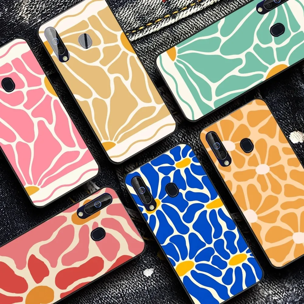 Abstract Flower Market Phone Case For Samsung A 10 11 12 13 20 21 22 30 31 32 40 51 52 53 70 71 72 73 91 13 Shell