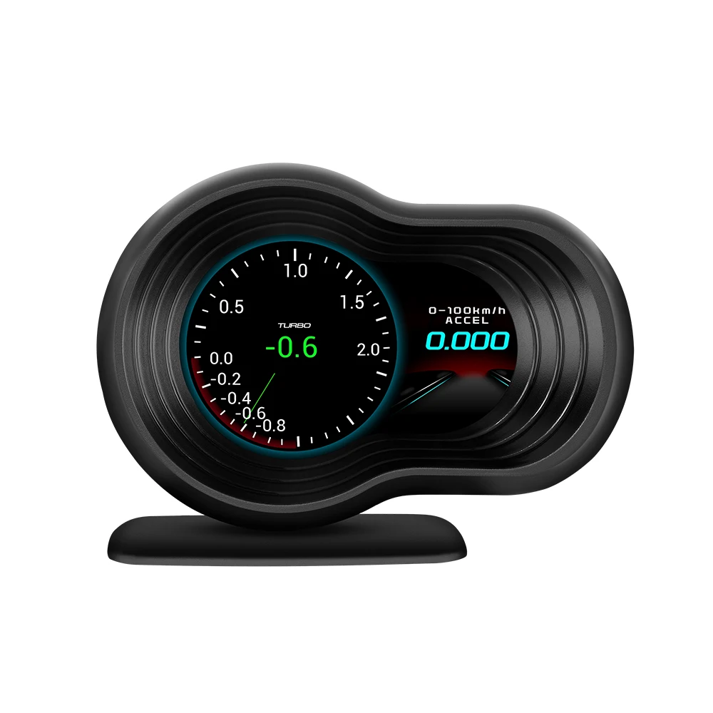 F9 Head Up Display OBD Smart Digital Tachometer Geschwindigkeit Alarm RPM Alarm Spannung Alarm Öl Temp Wasser Temp Digital Meter Gauge