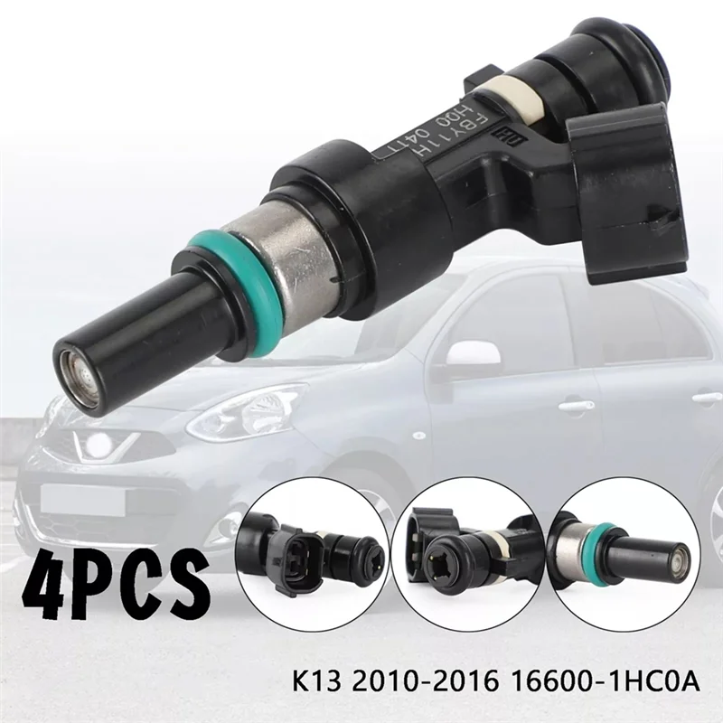 

4PCS Fuel Injectors FBY11H0 FBY1010 Fit For NISSAN MICRA K13 2010-2016 16600-1HC0A