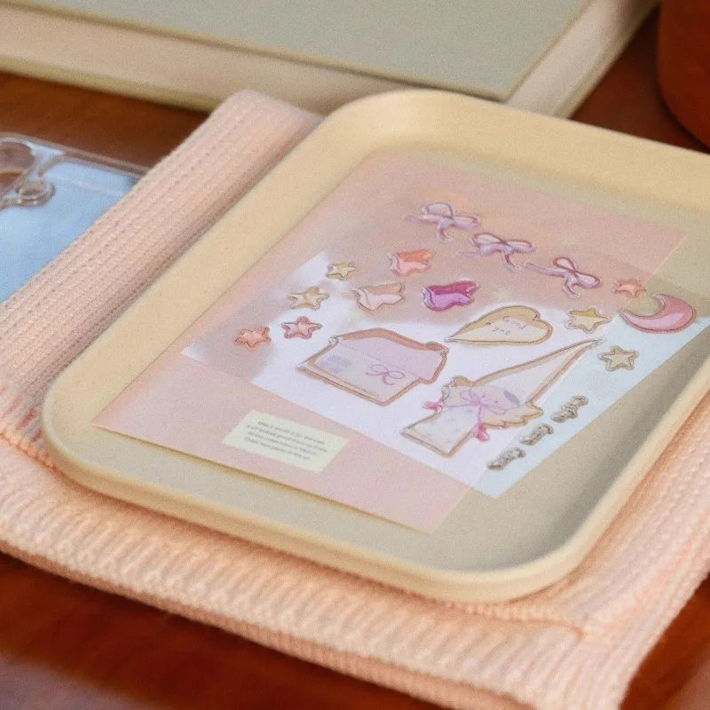 

Наклейки-желе с мультяшными бантиками для скрапбукинга и дневника, милые наклейки «Снежный ангел» для декора чехлов на телефон, ноутбуков и другой техники