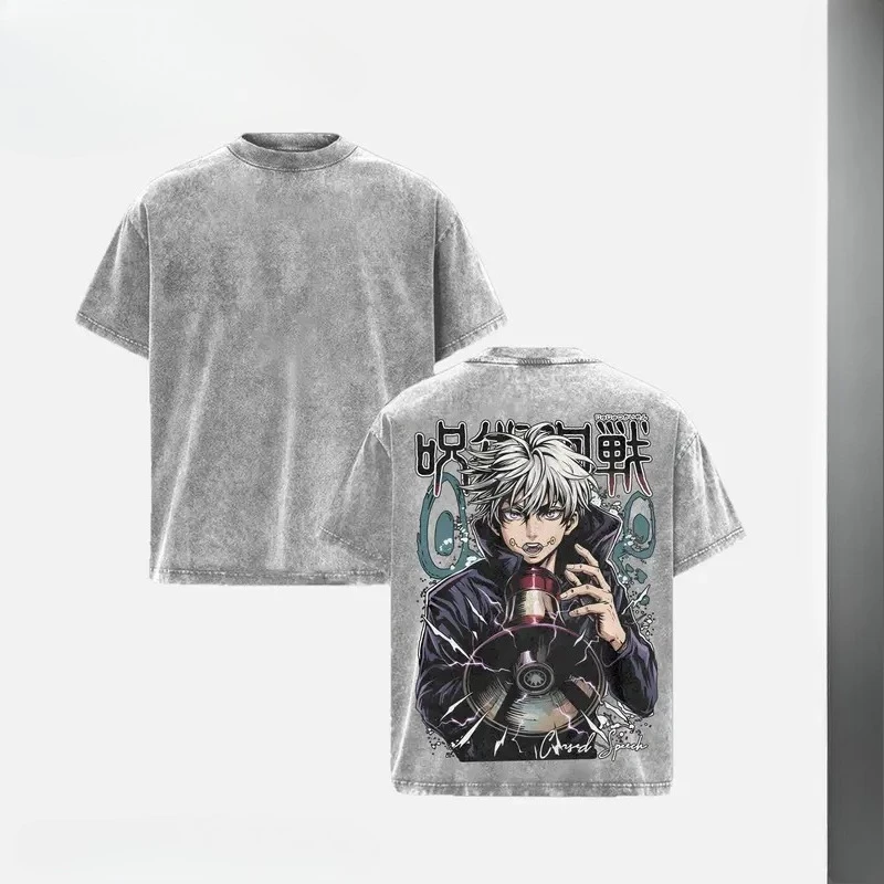 Jujutsu Kaisen Inumaki Toge Cool Graphic Tshirt Men Women Clothing Short Sleeve Cotton T-shirts Washed Tee Harajuku Male T Shirt