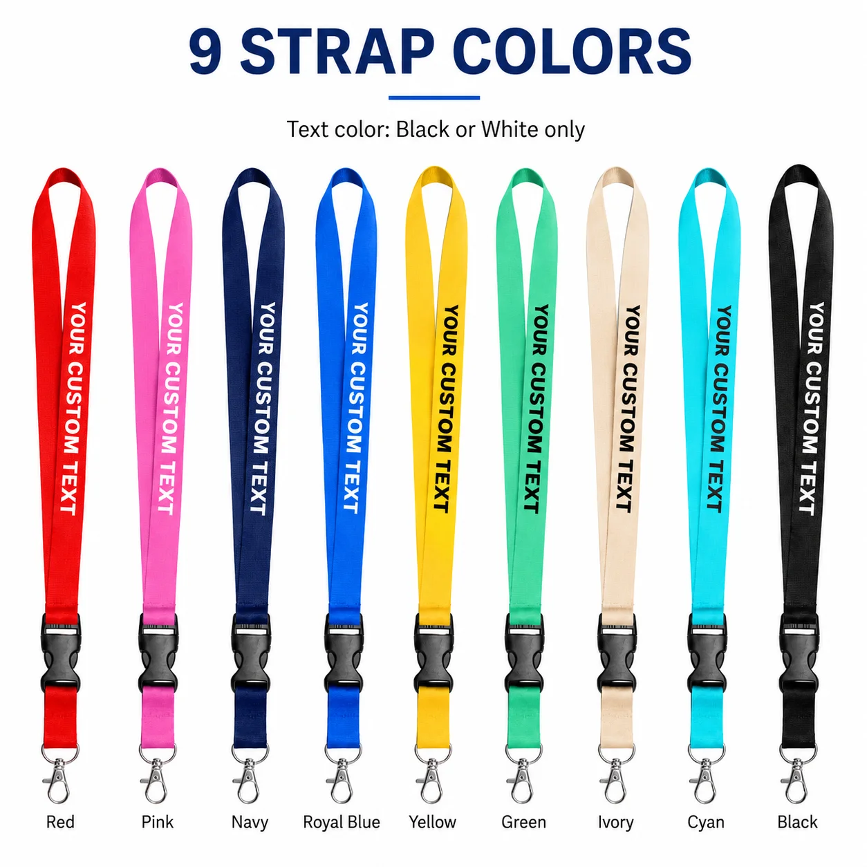 Custom Work Lanyard ID Badge Holder Personalized Neck Strap For Keys Name Tag Card Office School Event Staff Badge Lanyard
