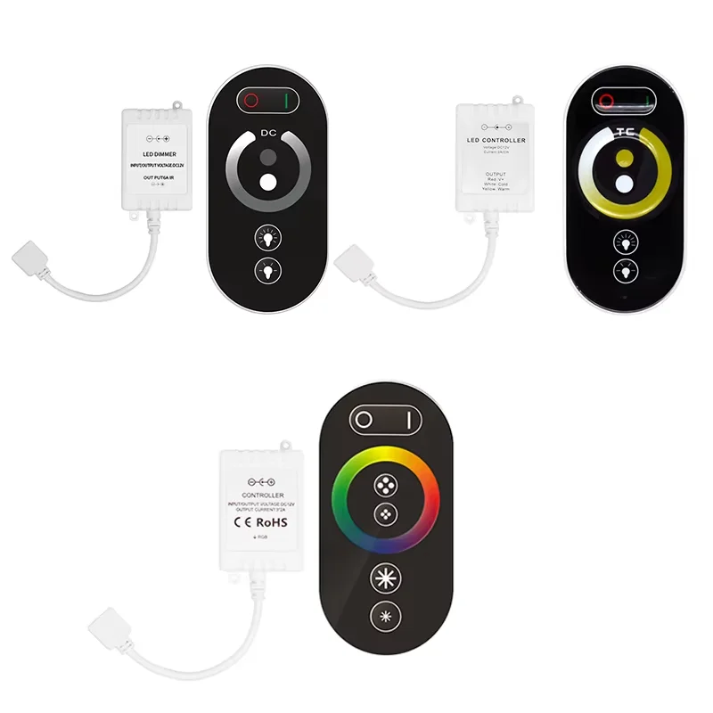 LED Controller 12V RGB Controller LED Strip Light Tape Accessories DC12-24V 8Keys RGB IR RF Remote Control For RGB LED Strip. image 2