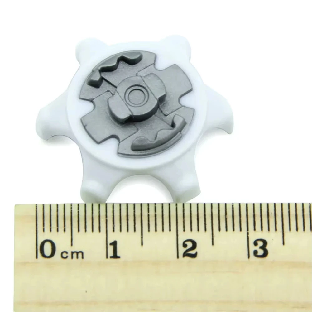 4 PCS New Golf Spikes Fast Twist Shoe Spikes Replacement Set Golf Training Aids Ultra Thin Cleats Pins White Color