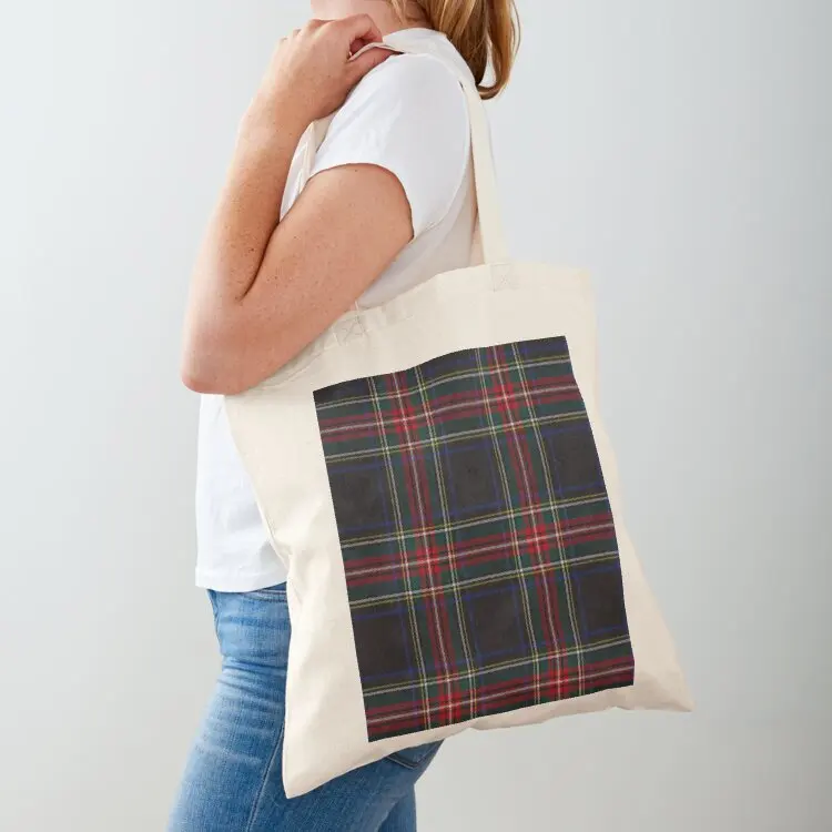 

Stewart Black Scottish Tartan Tote Bag tote bags men sacs de shopping shoping bag Candy bags