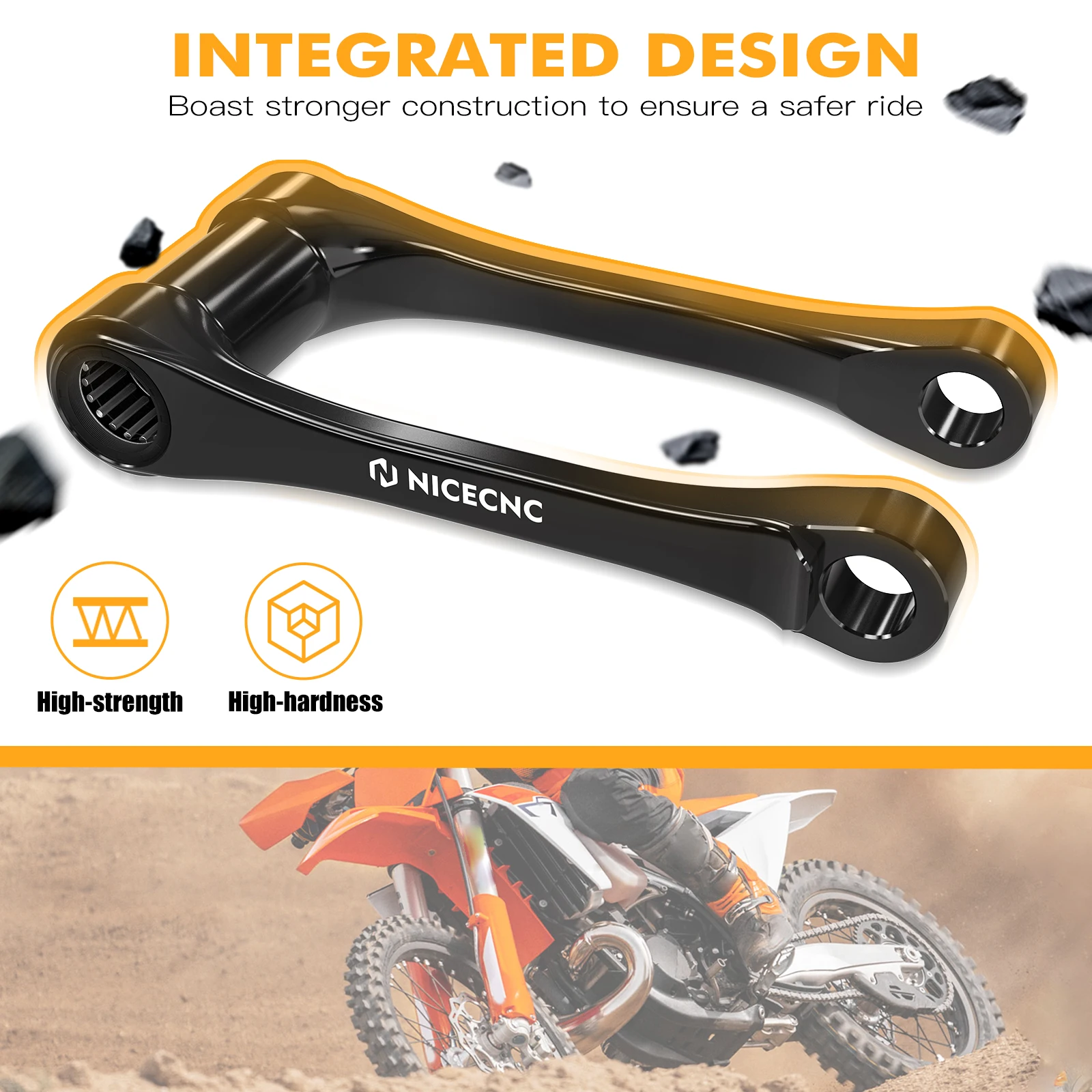 NICECNC 1 ''خفض ربط عدة ل KTM SX 125 SXF 450 XC 300 XCF 350 2023-2024 ل Husqvarna TE300 TE250 FE350 GasGas EC300 2024 #4