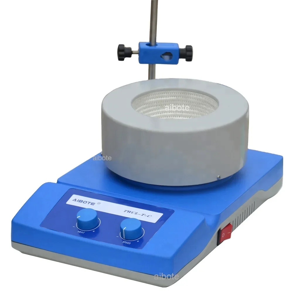 

Analog display stir speed and temperature heating mantle lab