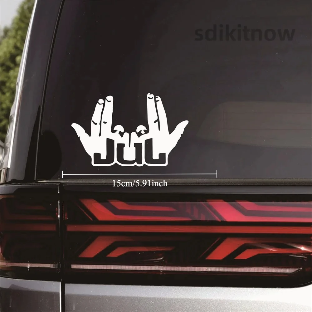 

Новая забавная наклейка на палец JUL 2025 года: водонепроницаемая виниловая наклейка для мотоциклетного шлема, окна, стены, автомобиля, стола, двери, декоративный аксессуар для стайлинга