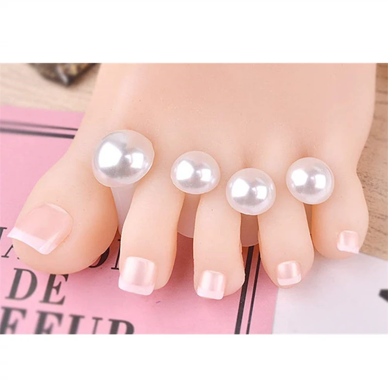 8 ชิ้น/เซ็ต Daisy ดอกไม้ Toe Separator น่ารักซิลิโคน Toes Spacers หมอนอิง Reusable Toes แบ่งสําหรับเล็บ Art Pedicure เครื่องมือ