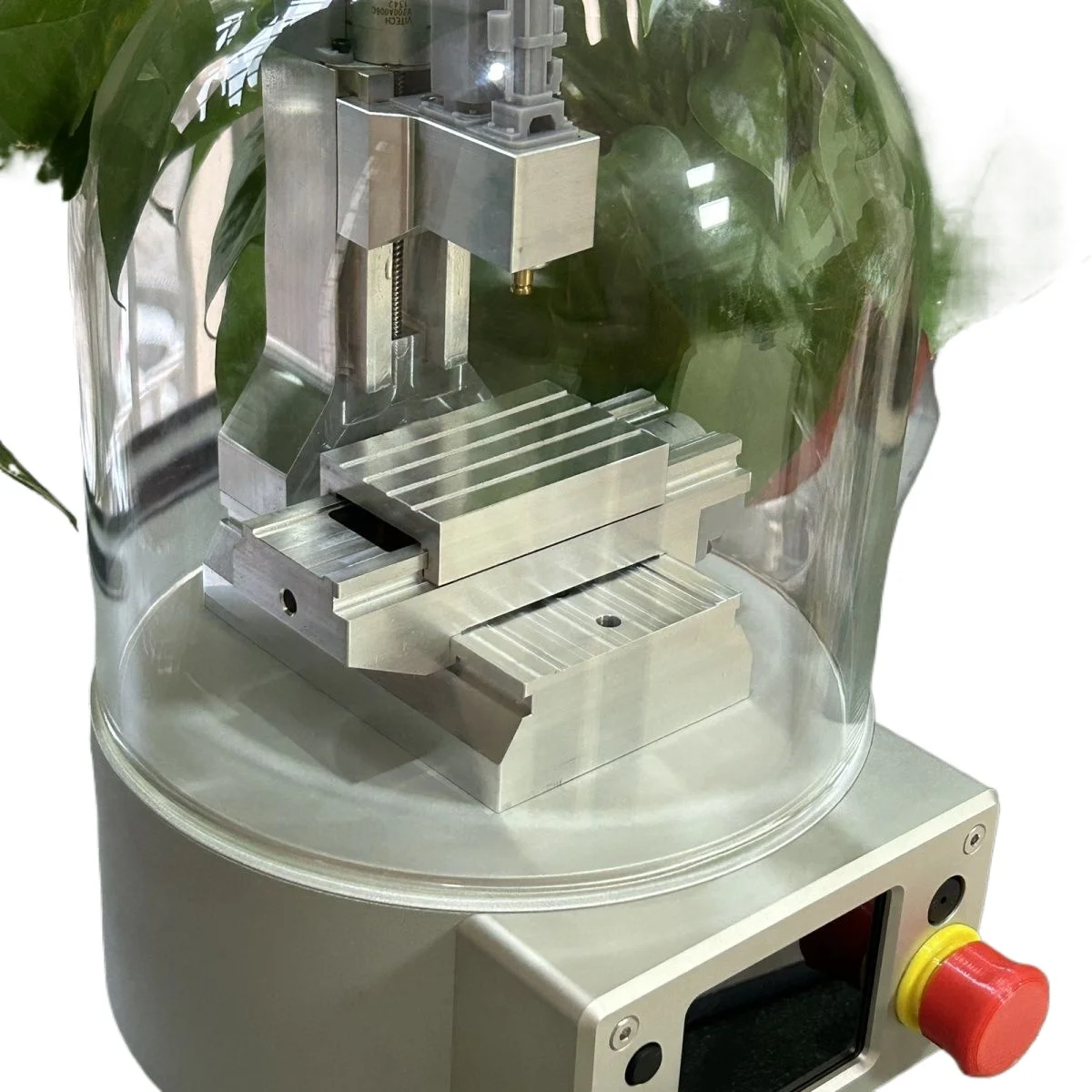 Mini CNC Machine Model Ornament Transparent Cover Digital Display Desktop DIY Educational Simulation Decoration