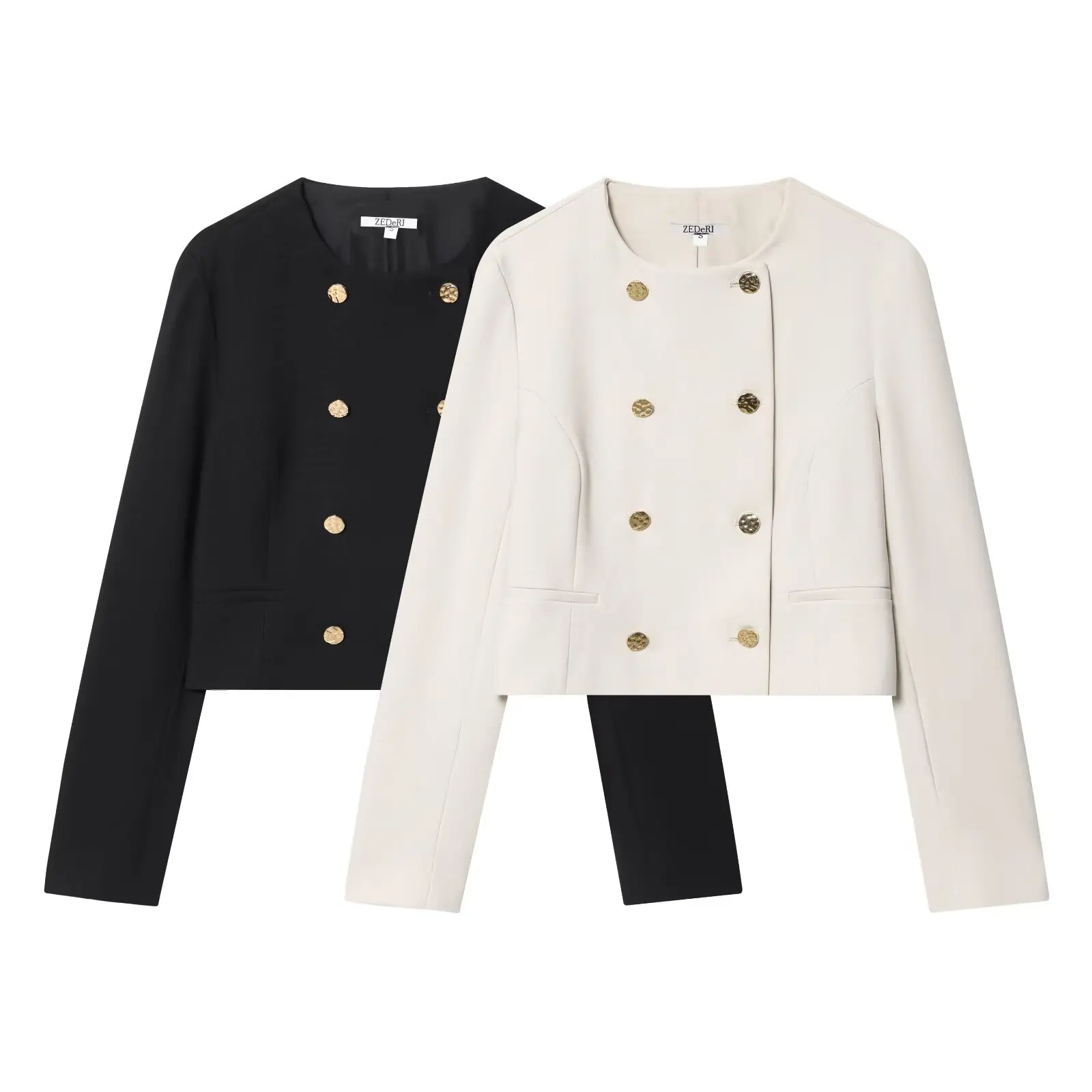 

Новое осеннее поступление, женский короткий пиджак, элегантный двубортный пиджак, женская модная верхняя одежда