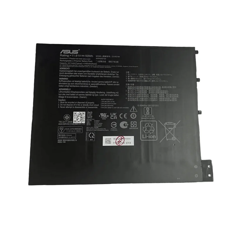 C31N2104 Brand New Authentic C31N2104 Battery Applicable to Asus