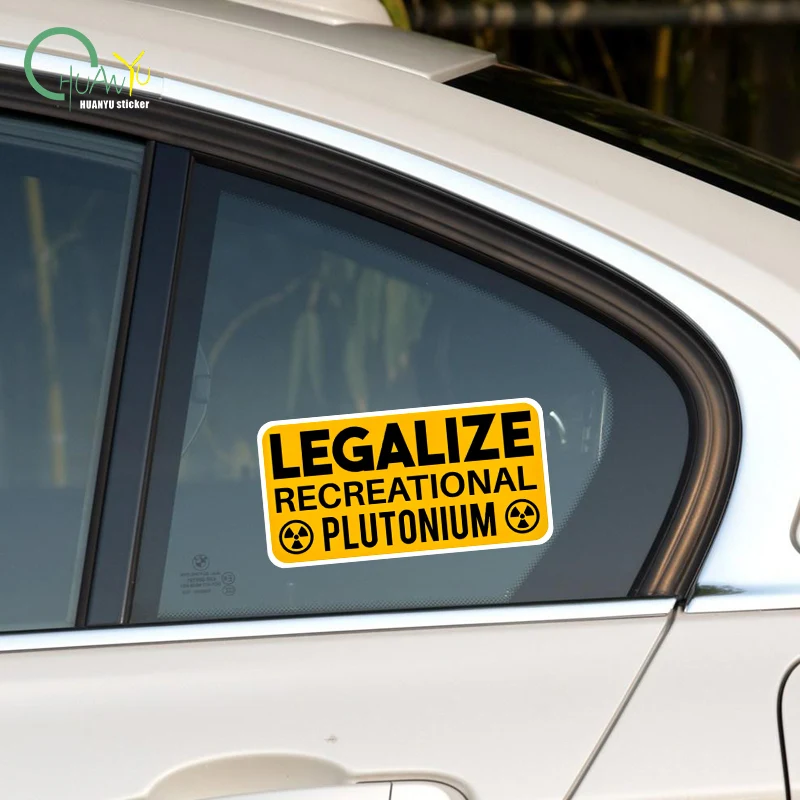 ملصق Plutonium الترفيهي اللطيف للأطفال، ملصق تزيين من مادة PVC للدراجة النارية