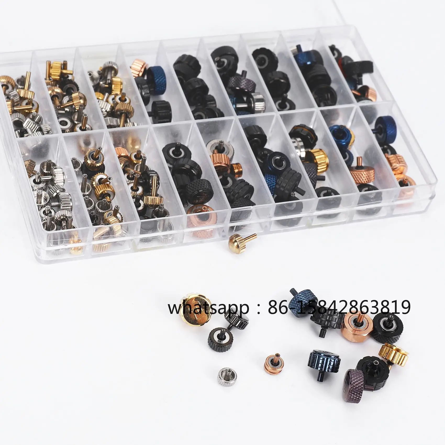 A04R-Watch Crown Watch Head Watch Parts for Wrist  Parts Dome Flat Head  Accessories Repair Tool Kit for Watchmaker