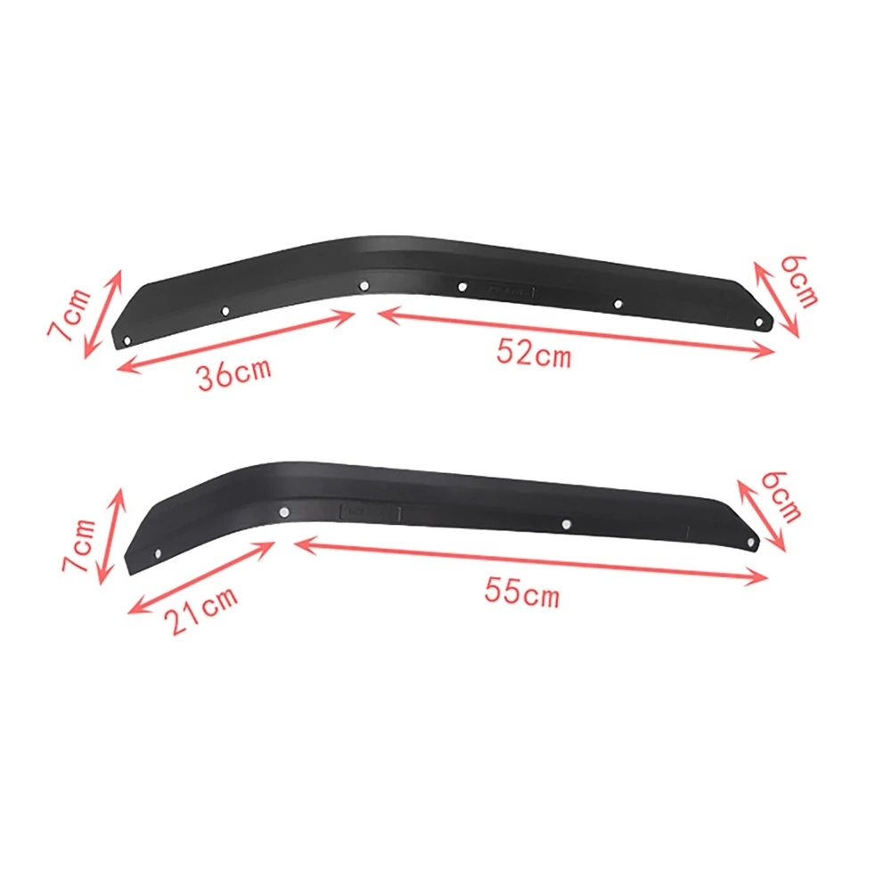 For Jeep Wrangler JK 2007-2017 4Pcs Wheel Mudguards Flares Extension Eyebrow Widened Fender Splash Protective Guards