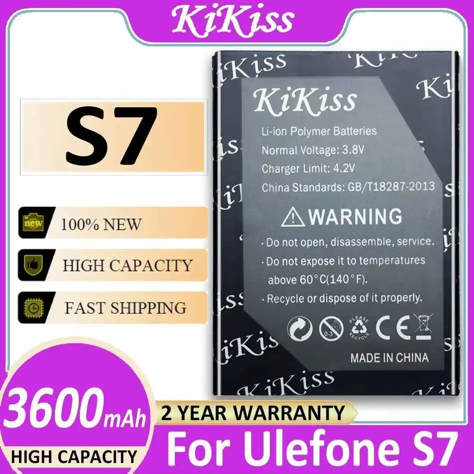 

Mobile Phone Battery Stable Fast Charging 3600Mah For Ulefone S7 S7pro Pro