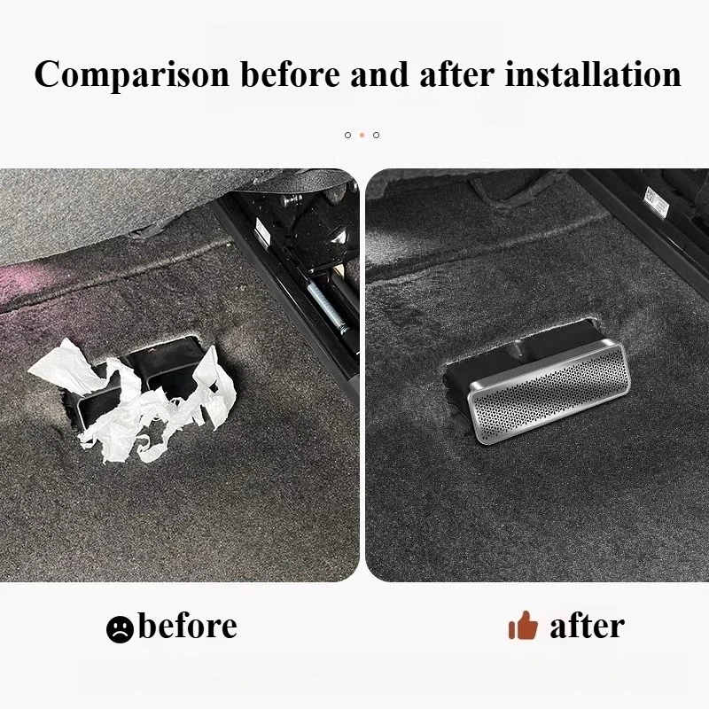For Cadillac Ct5/ct6/XT4/XT5/LYRIQ/OPTIQ Air Conditioner Under The Rear Seat Trend Protective Cover Modification Car Accessories