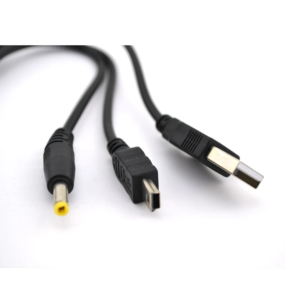 2 in 1 1.2M USB Charger CABLE สําหรับ PSP 2000 3000 ชาร์จข้อมูลสายไฟสายไฟเกมอุปกรณ์เสริม