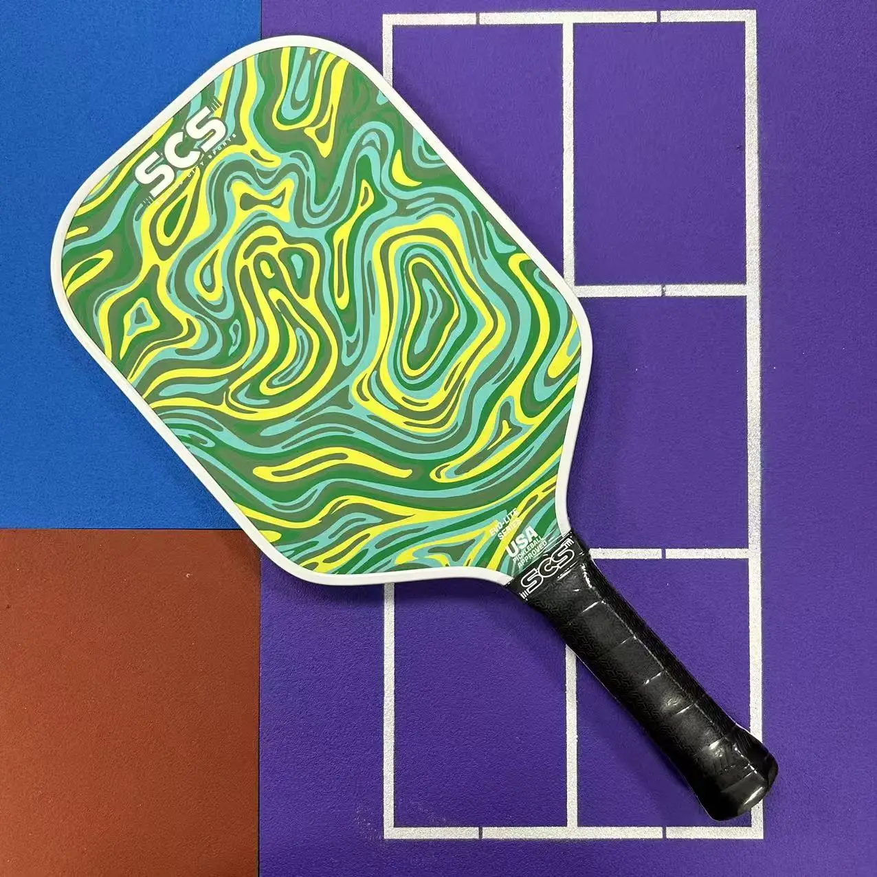 

2025 новая волна серии 13 мм стекловолокно PP сотовый внутренний сердечник ракетка для пиклбола