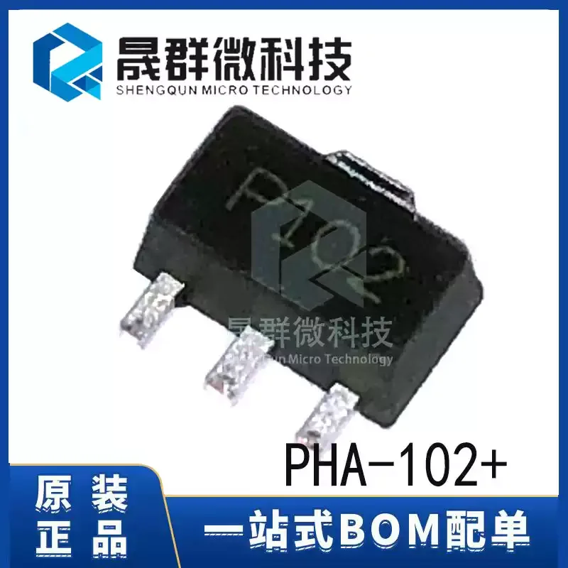 New Original PHA-102+ Silk-Screened P102 SOT-89 RF Microwave Broadband Amplifier Chip IC