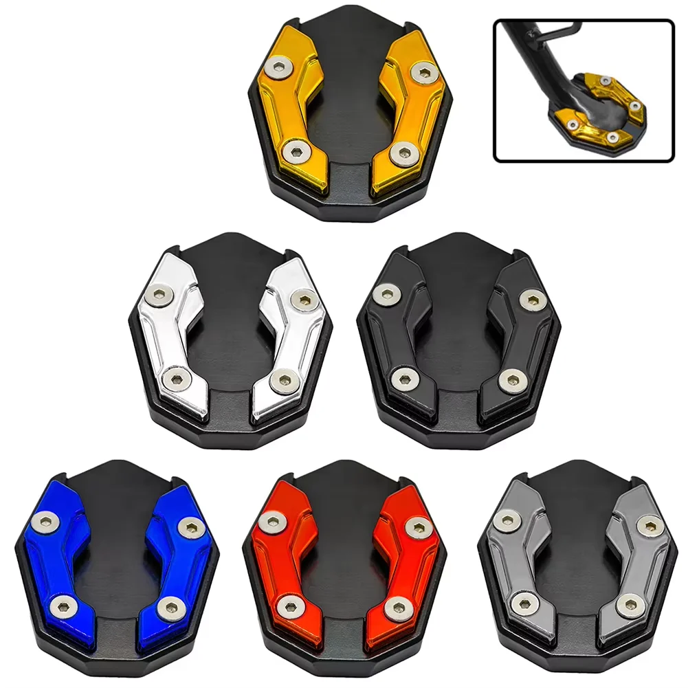 1Pc Motorcycle Tand Extender Foot Side Stand Extension Pad For NMAX Side Stand Enlarge Support Plate Auxiliary Bracket Extension image 3
