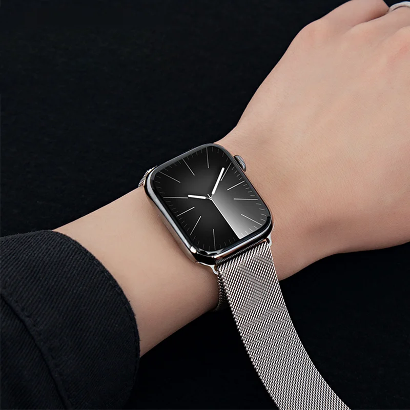 Новая миланская петля для Apple Watch 11 ремешков 45 мм 44 мм 40 мм 41 мм 42 мм 46 мм браслет iwatch series 10 8 7 6 5 4 SE 9 Ultra 2-3 49 мм
