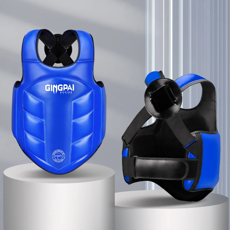 GINGPAI SPORT Boxen Körperschutz Brustschutz Weste Kinder MMA Kick Equipment Sanda Kampfsport Taekwondo Training Karate Muay Thai Uniform 4