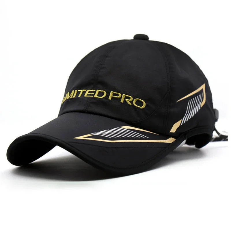 Outdoors Fishing Hats for Men Summer Sun Protection Baseball Cap Windproof Fishing Caps with Clip Waterproof Hiking Cap