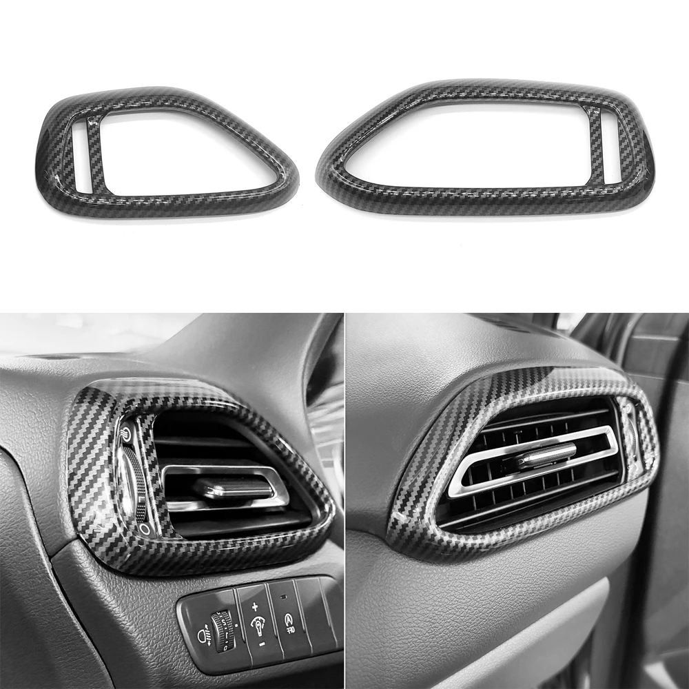 

2pcs Car Dashboard Left Right Air Vent Frame Decorative Cover For Hyundai i30 N 2018-2023 Elantra GT N-line 2019-2022
