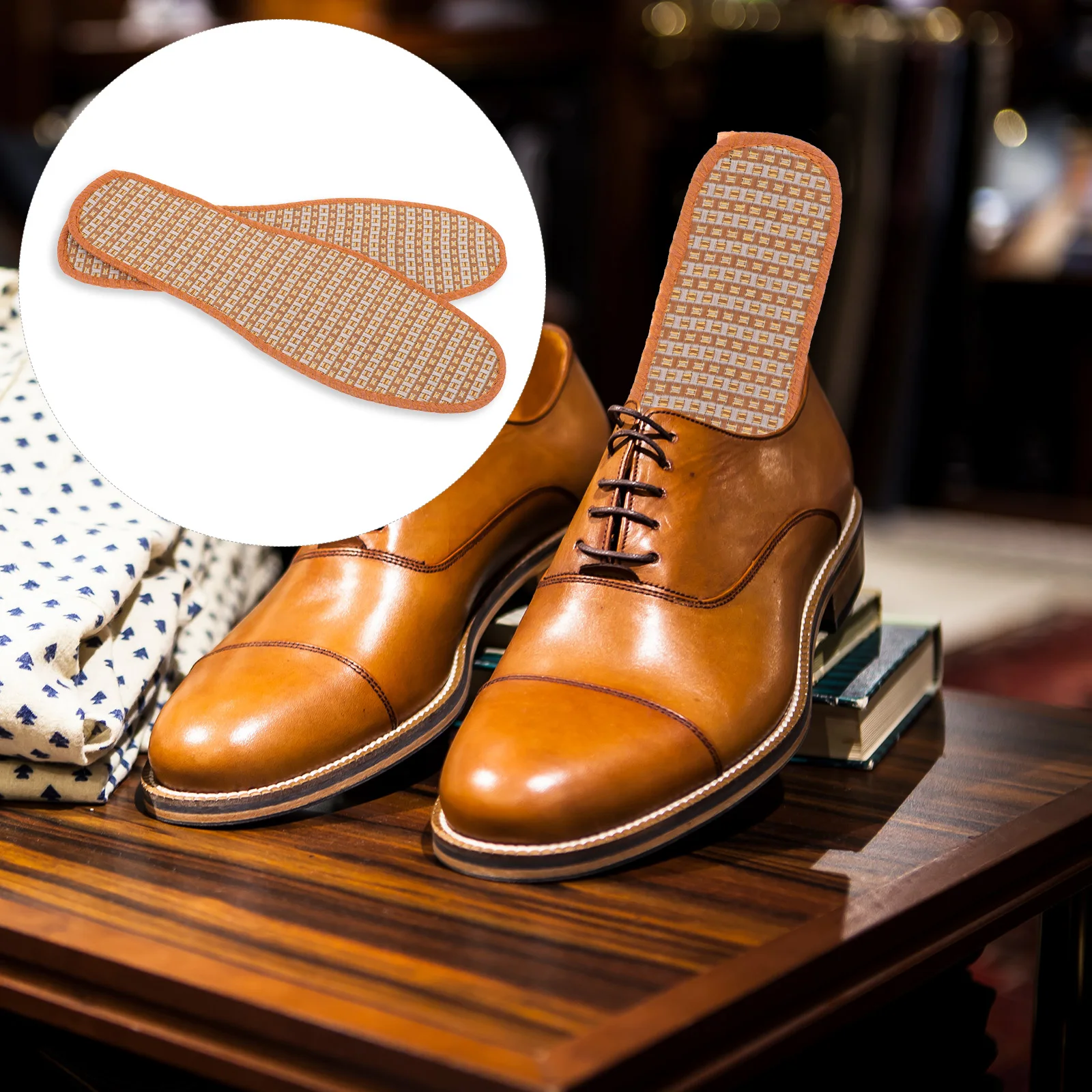 

4 Pairs Deodorant Insoles Sneaker Women Shoe Barefoot for Freshener Inserts Non-woven Fabric Miss