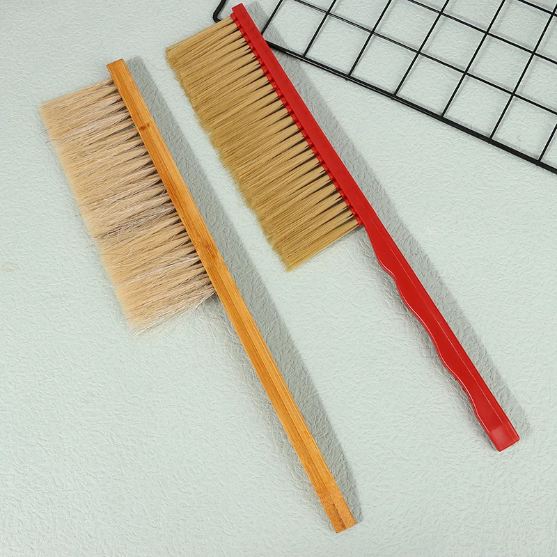 Beekeeping Tools Wood Honey Brush Wasp Bee Sweep Beekeeping Equipment One/Two Rows Of Plastic Horse Tail Hair Bee Brush