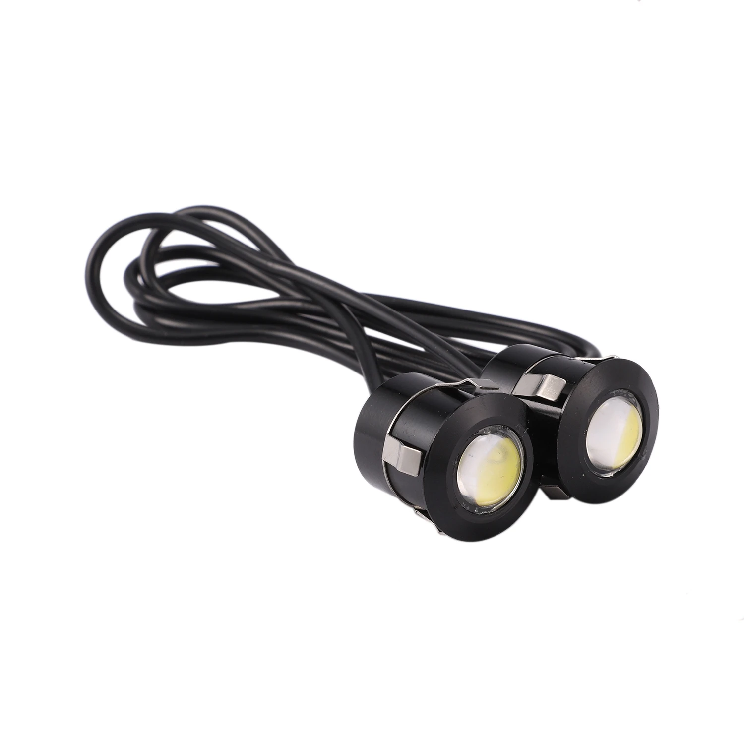 

ABCD 2pcs LED Eagle Eye Backup Light Fog Driving Lamp Car Motorcycle White Light 9W black