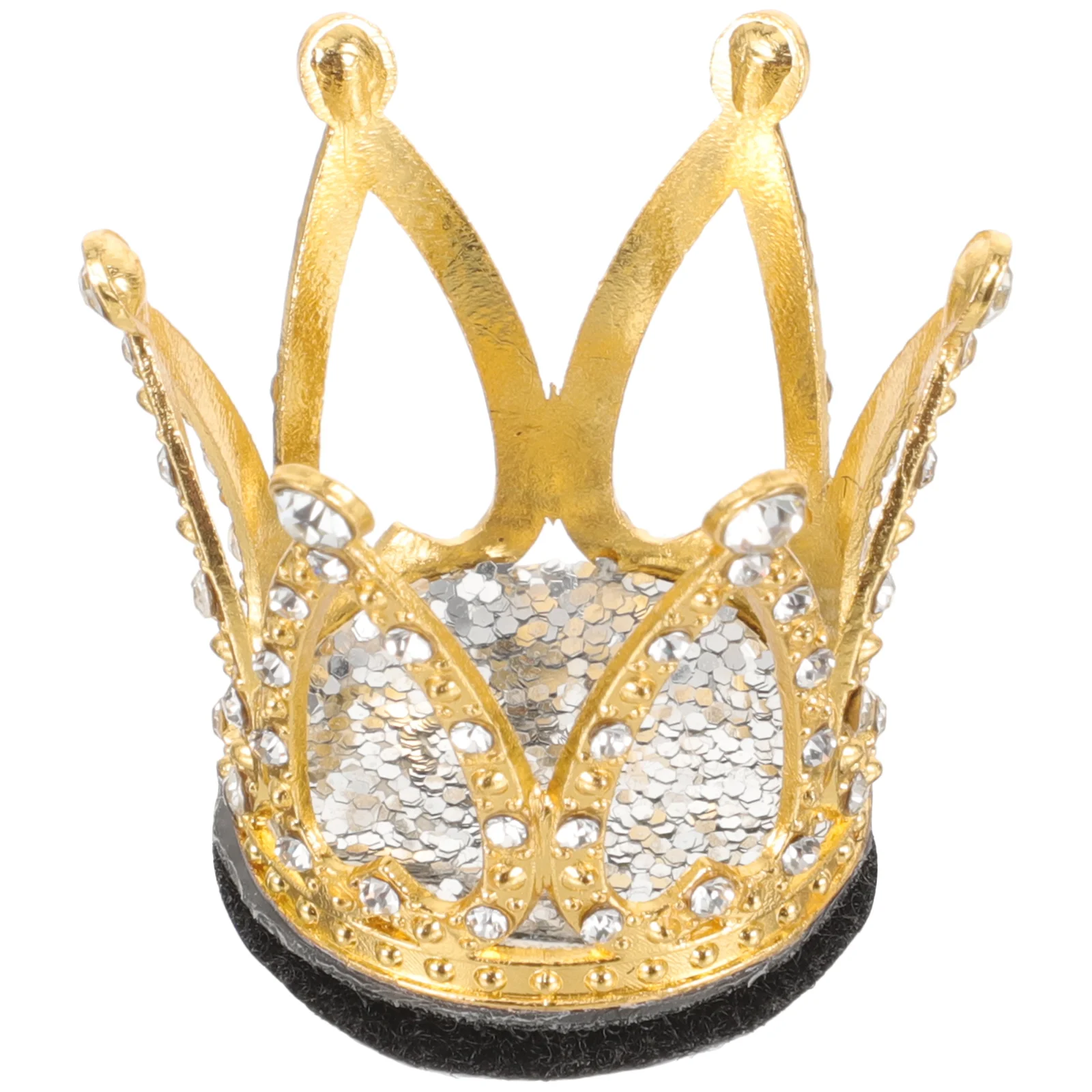 

Metal Rhinestone Crown Decoration Motorcycle Accessories Lightweight Durable Reusable Strong Adhesive Bike PartsHelmet