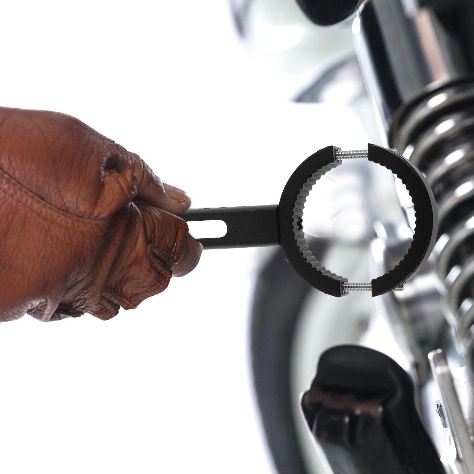 

Aluminum Alloy Spotlight Bracket Motorcycle Fog Light Mount Headlamp Holder Vibration Resistant Durable Adjustable
