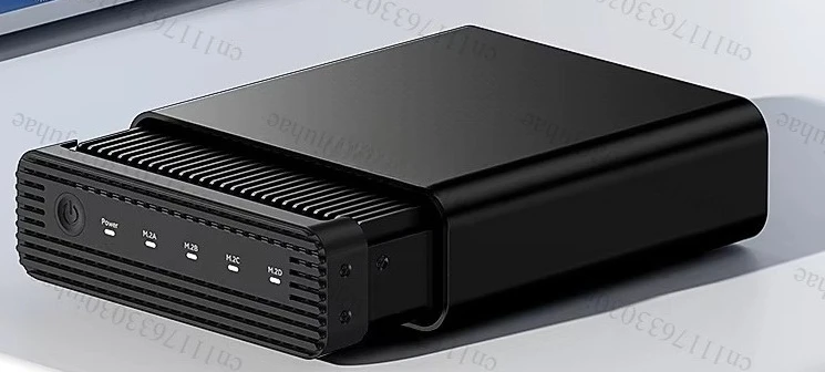 4 Bay M.2 NVMe SSD RAID Enclosure 40Gbps USB4 External Hard Drive Case 32TB Aluminum SSD Dock for Mac Windows