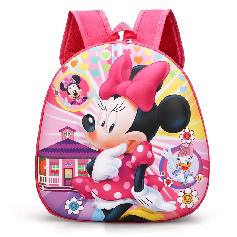 

Disney Minnie Mouse Backpack for Girl Kindergarten Students Kawaii Snow White Backpack Mini School Bag PVC Birthday Gift