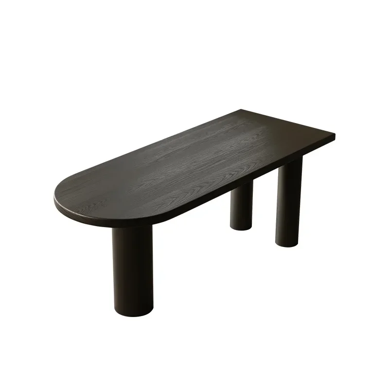 

Wabi family dining table solid wood dining table and chair combination small apartment eating table living room desk island