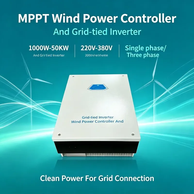 1000W-50KW Integrated MPPT Wind Controller & Grid Tie Inverter 220V 380V Single Three Phase on GRID