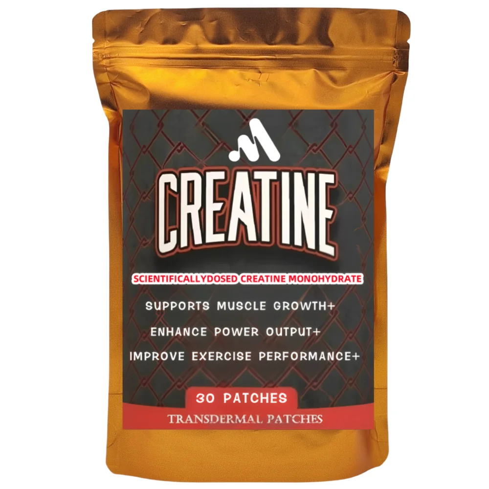 Creatine Monohydrate Muscle Growth Extreme Transdermal Patchs Testosterone Booster Anabolic Steroids High Dose 30 Patches