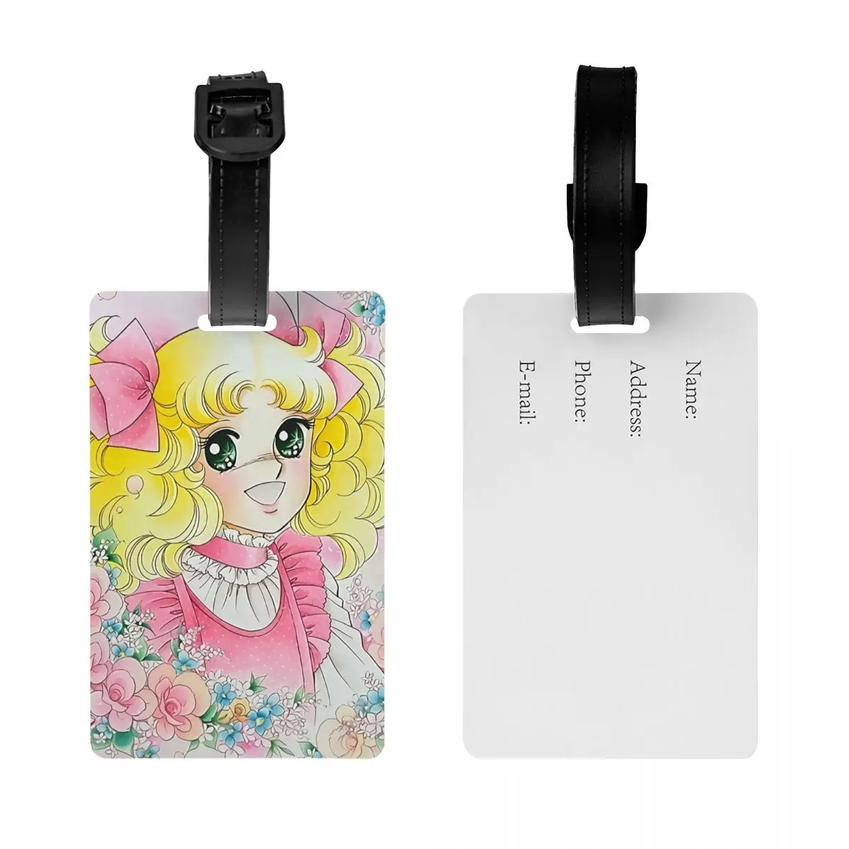 Custom Candy Candy Candice Luggage Tag for Suitcases Cute Japan Anime Manga Baggage Tags Privacy Cover Name ID Card