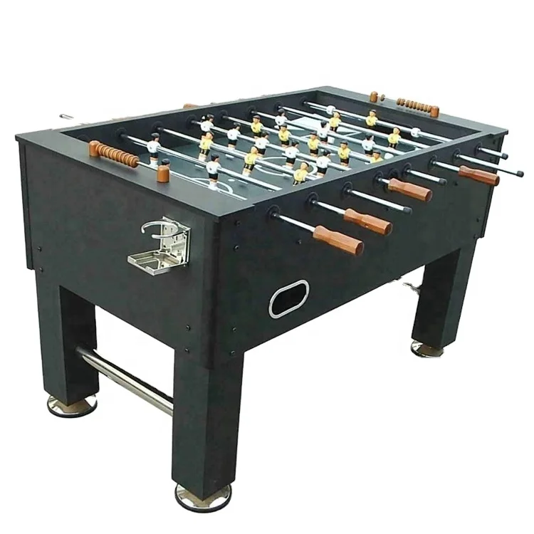 

Coin Operated Table Football Game Machine, Small Hand Soccer Table Sport Game, Foosball for Room Fun Play Arcade