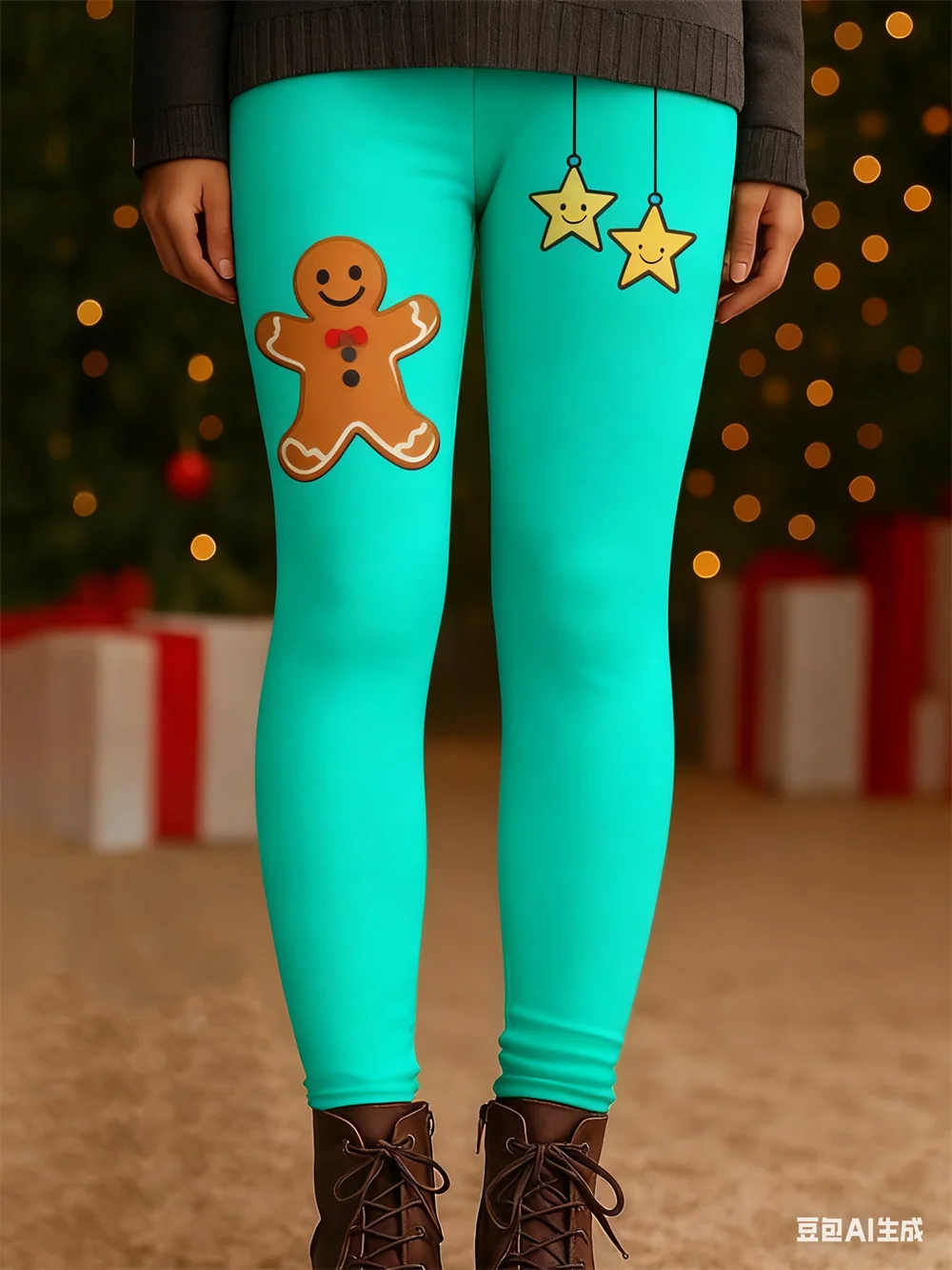 Pantalones de mujer Atmósfera navideña Moda Pantalones de Navidad Pantalones de yoga elásticos Cintura elástica Otoño Invierno ropa y2k para mujer