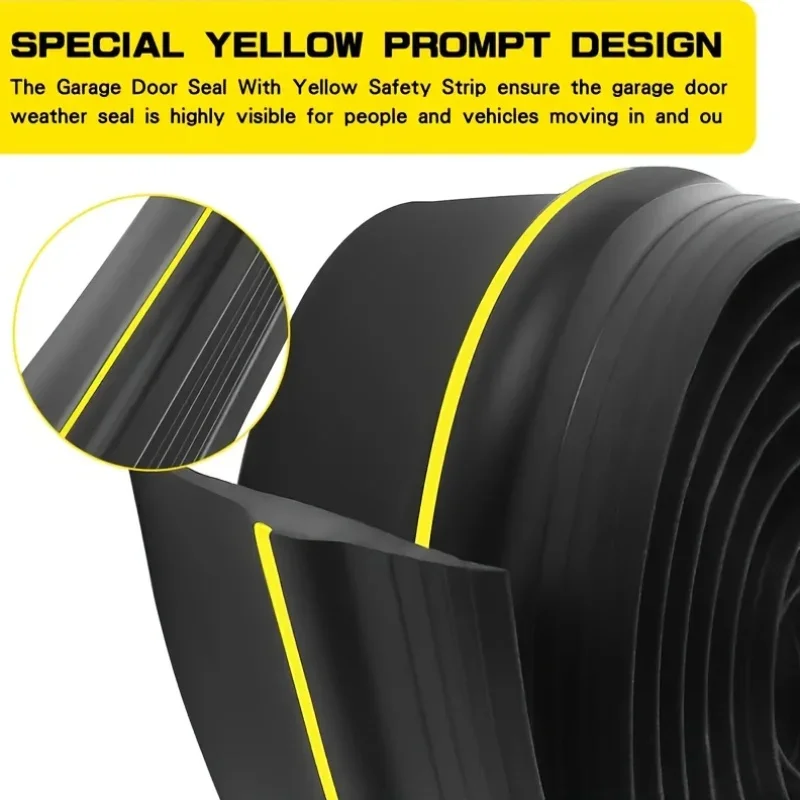 1/2/3/3.6 متر العالمي باب المرآب عتبة شريط عازل باب المرآب أسفل مانعة لتسرب الماء لتقوم بها بنفسك تجريد الطقس (غير ذاتية اللصق) #4