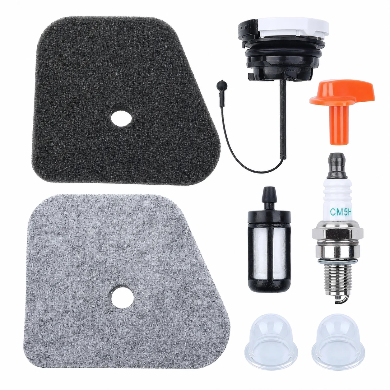 Air Filter Tune Up Kit For Stihl FS90 FS100 FS110 FS130 String Trimmer Parts Spark Plug Fuel Filter Primer Bulb 41801201800