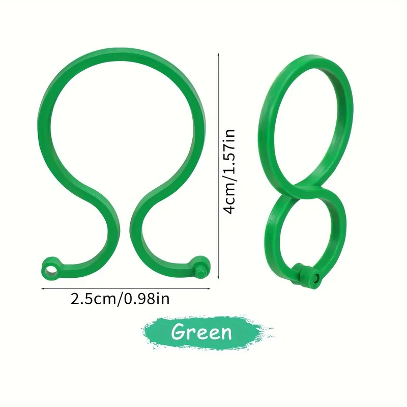 20/50/100Pcs Plant Support Clips, Garden Clips for Climbing Plants, Tomato Vegetable Plant Clips to Secure Stems