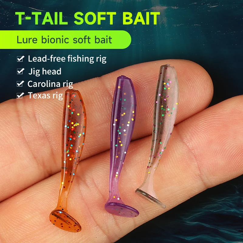 Supercontinent Easy Shiner – Señuelo Shad de vinilo con cola en T y UV - imagen 5