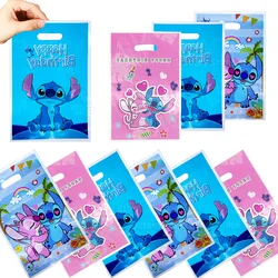 10/20/30Pcs Lilo and Stitch Hawaiian Gift Bag Children Birthday Party Supplies Candy Cookies Bag Festivel Gift Party Decorations