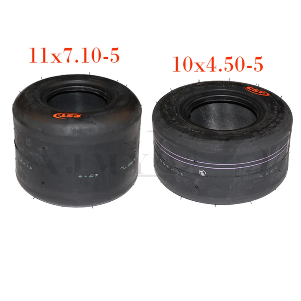 Neumáticos de Alta Calidad 10x4.50-5/11x7.10-5 para Kart 168, 5 Pulgadas Delanteros y Traseros, Aptos para Carreras y Drifting